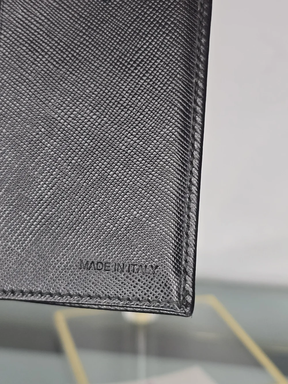 Prada Black Saffiano Leather Bifold Wallet